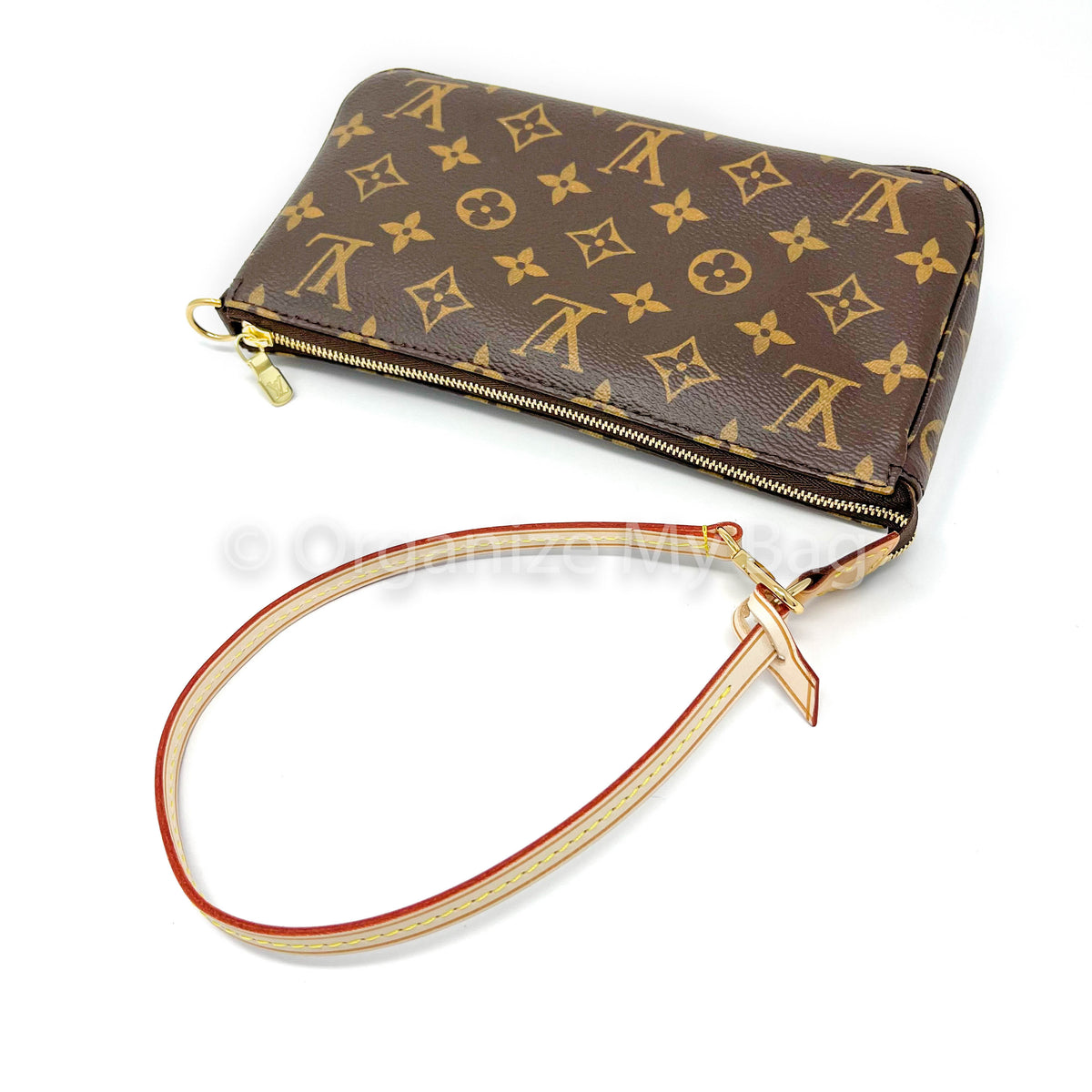 One Clip Shoulder Strap for Louis Vuitton Pochette Accessoires Vachetta  Leather