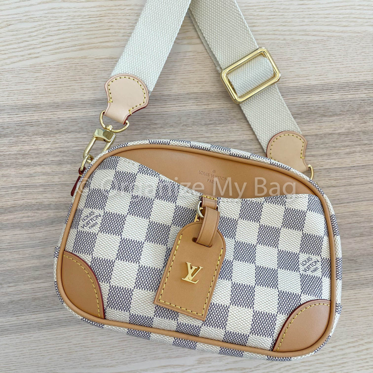 Vachetta Crossbody Leather Strap for Pochette Accessoires Eva Favorite mini  bag