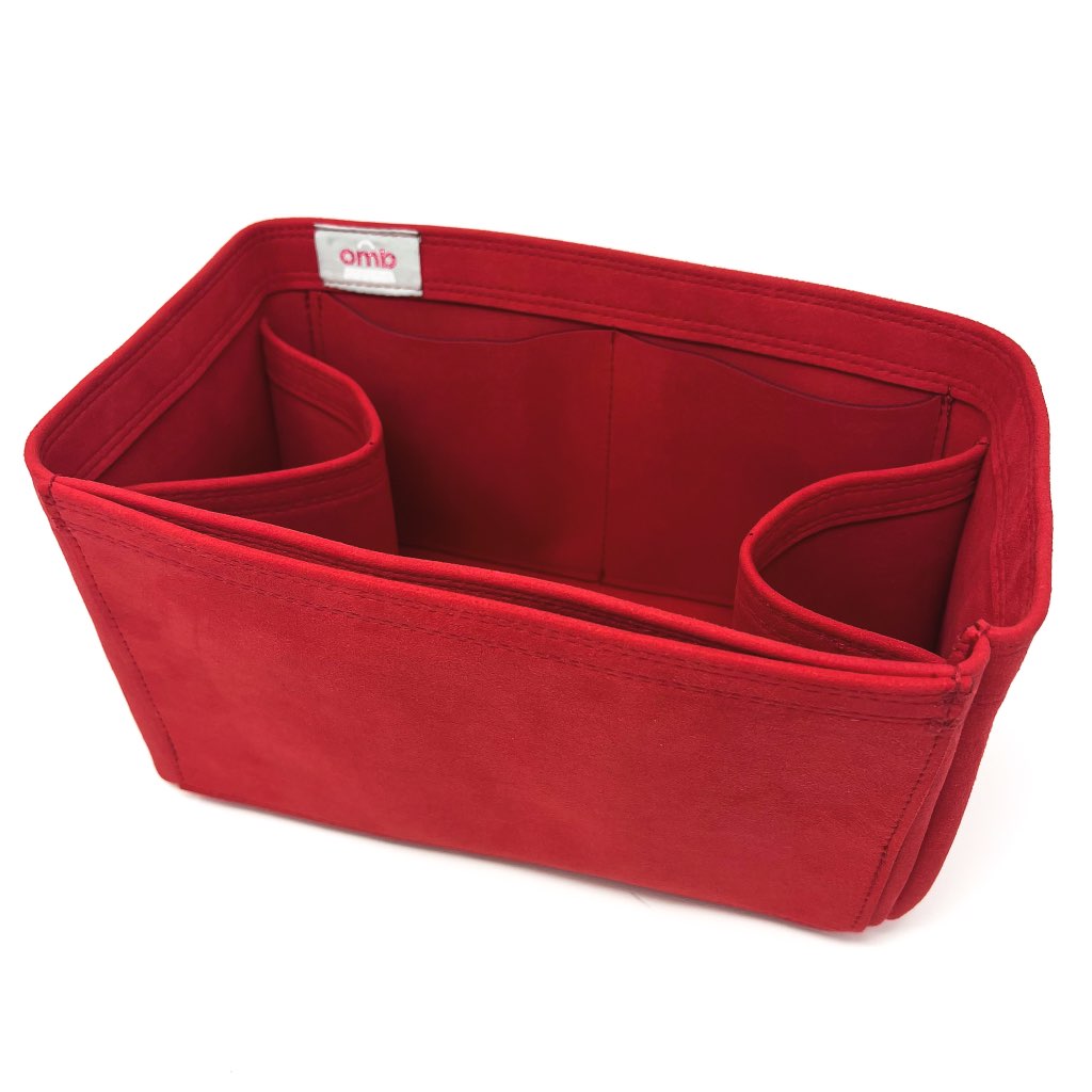 Neverfull PM / MM / GM Suedette Regular Style Leather Handbag Organizer  (Red) (More Colors Available)