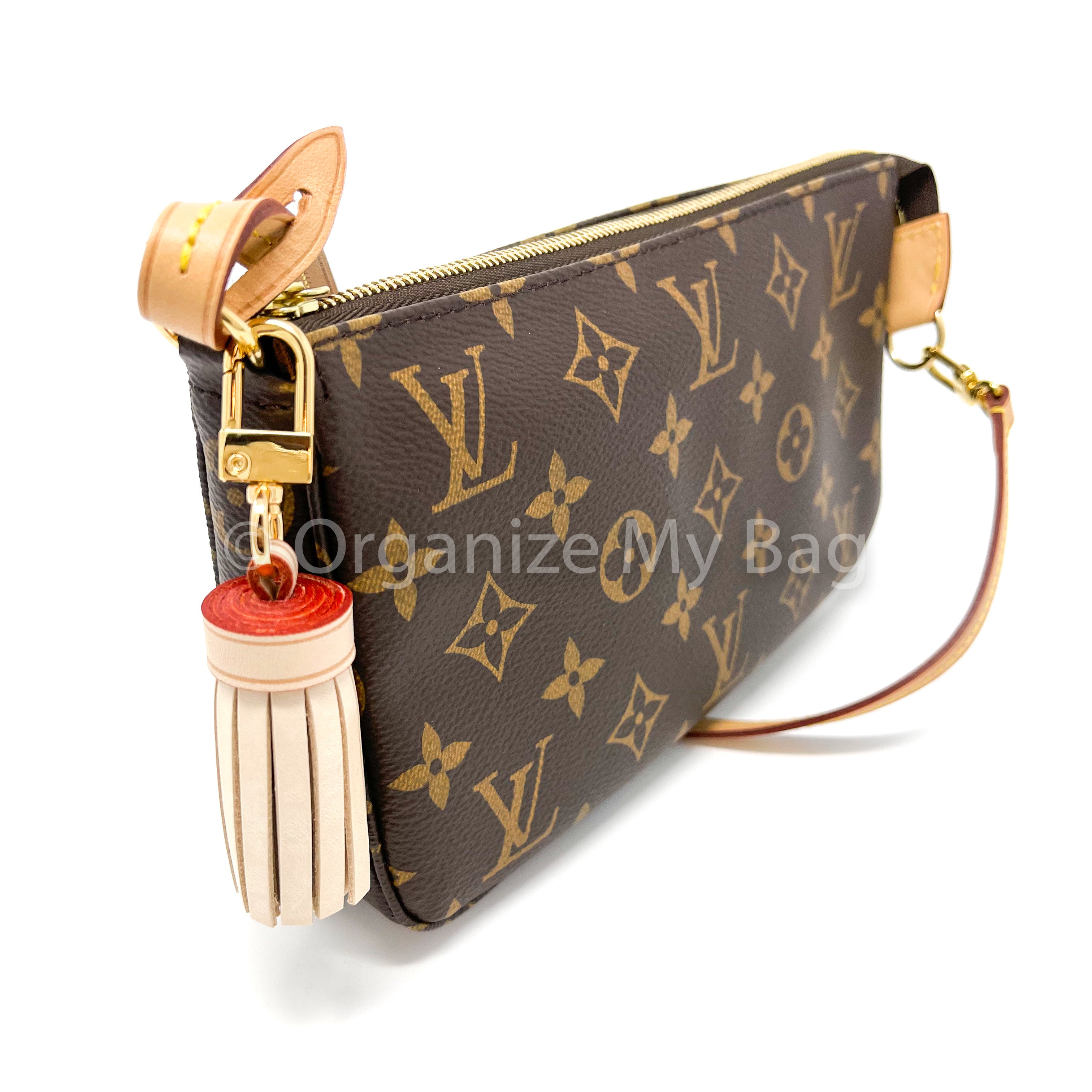 Louis Vuitton Monogram Canvas Tassel Bag Charm Brown