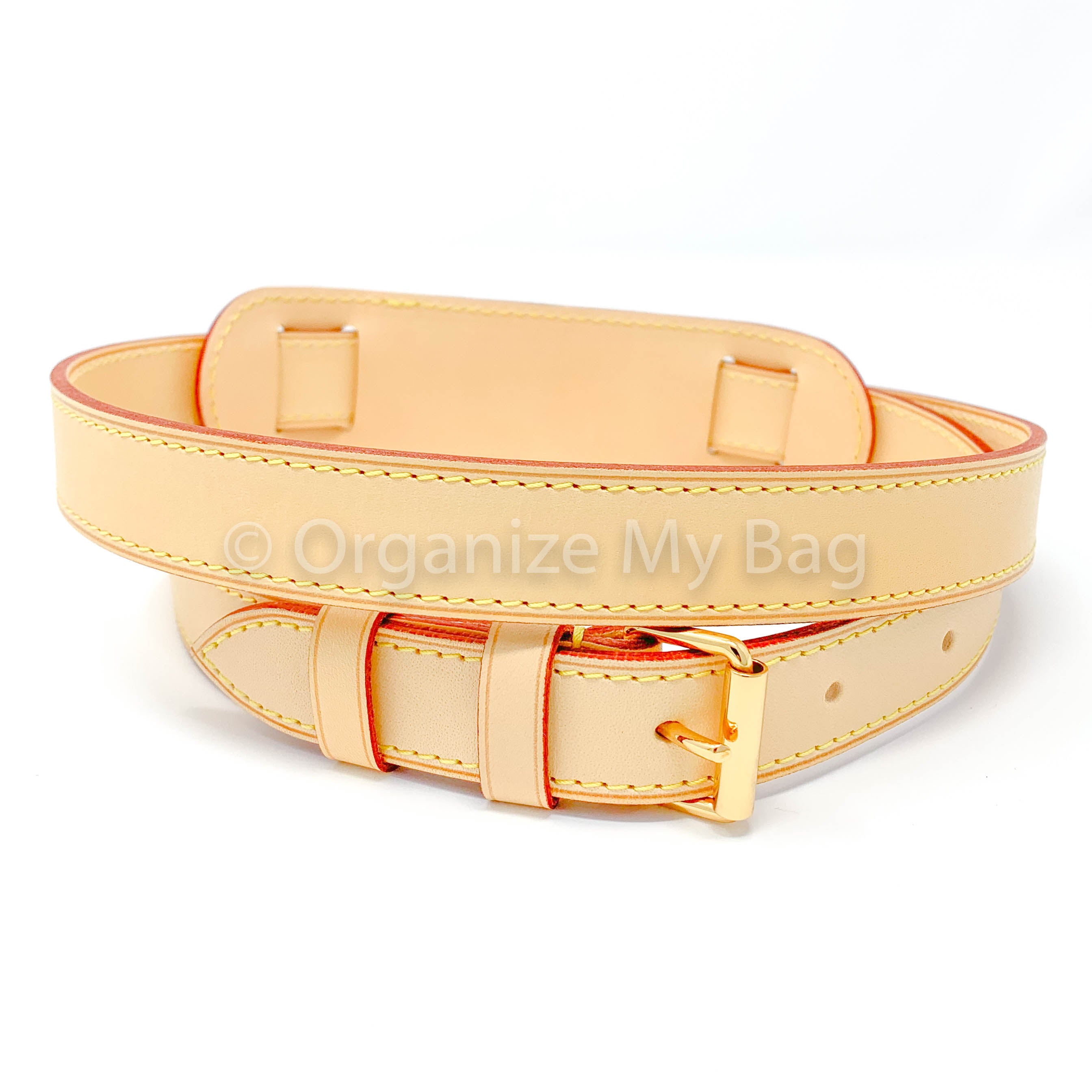 Vachetta Leather Top Handle Purse Strap- Real Vegetable Leather