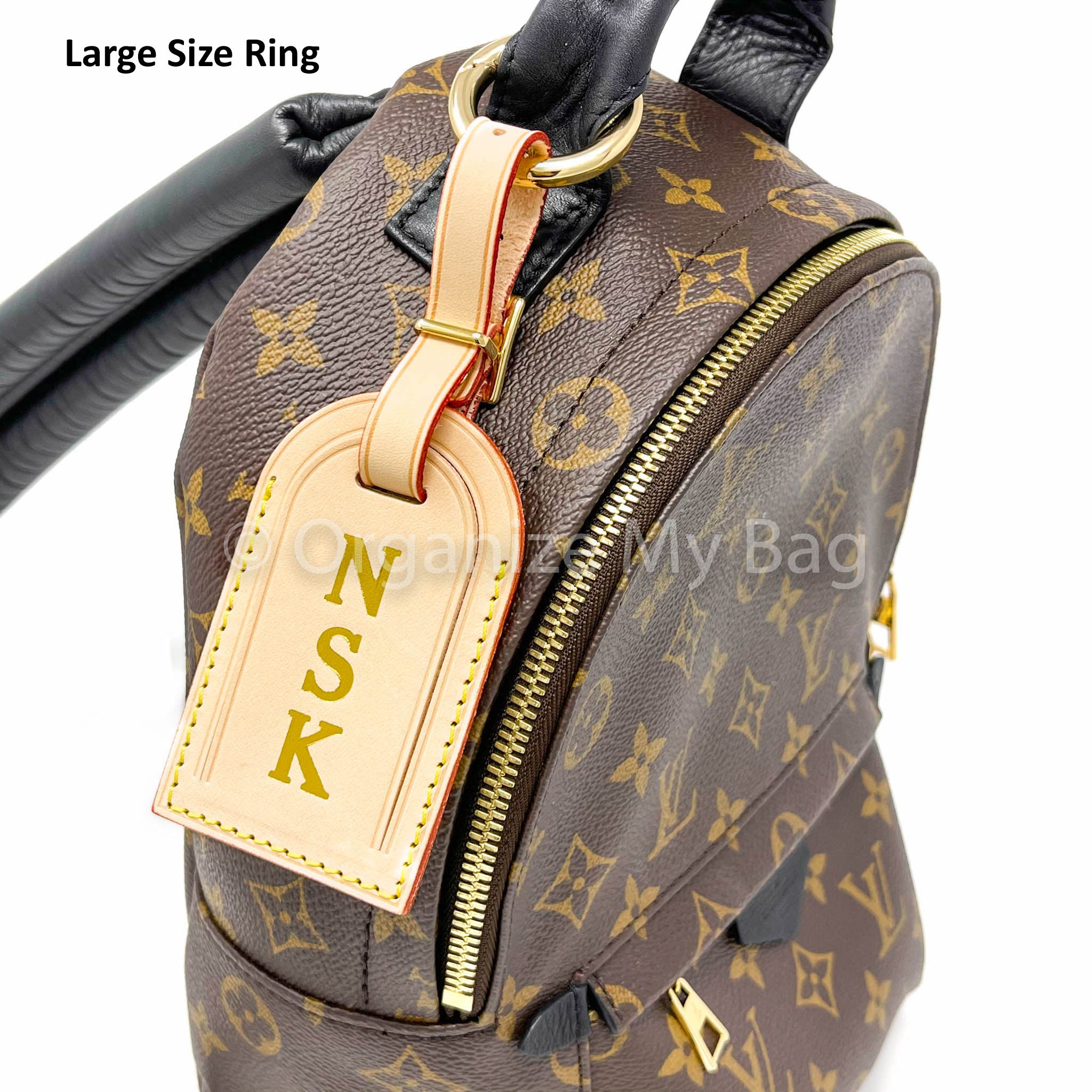 LV Neverfull Bag - O Ring + Leather Shoulder Strap