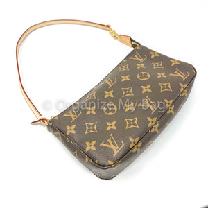 Hand Handled Leather Louis Vuitton Multi Accessories Brown Strap, For Office