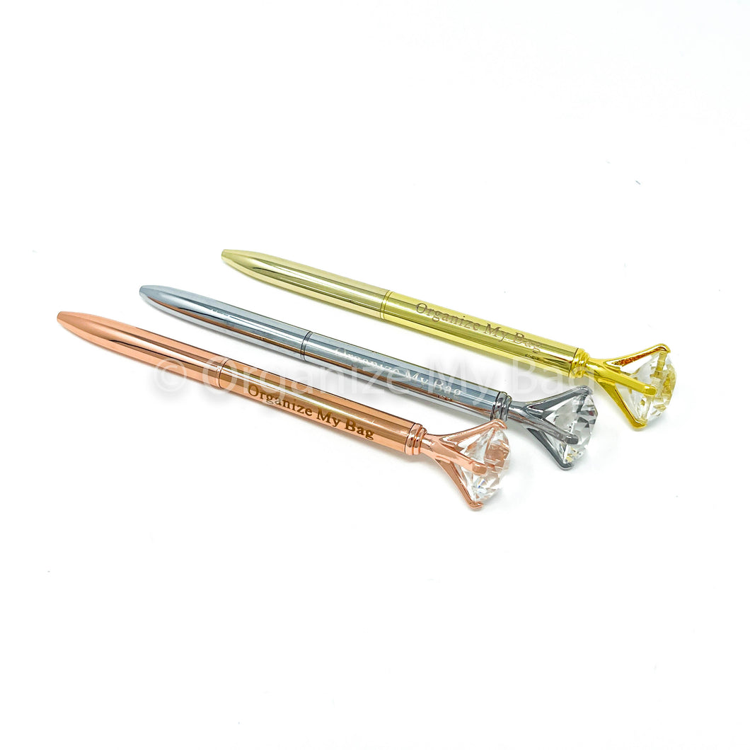 Diamond Metallic Ballpoint Pen