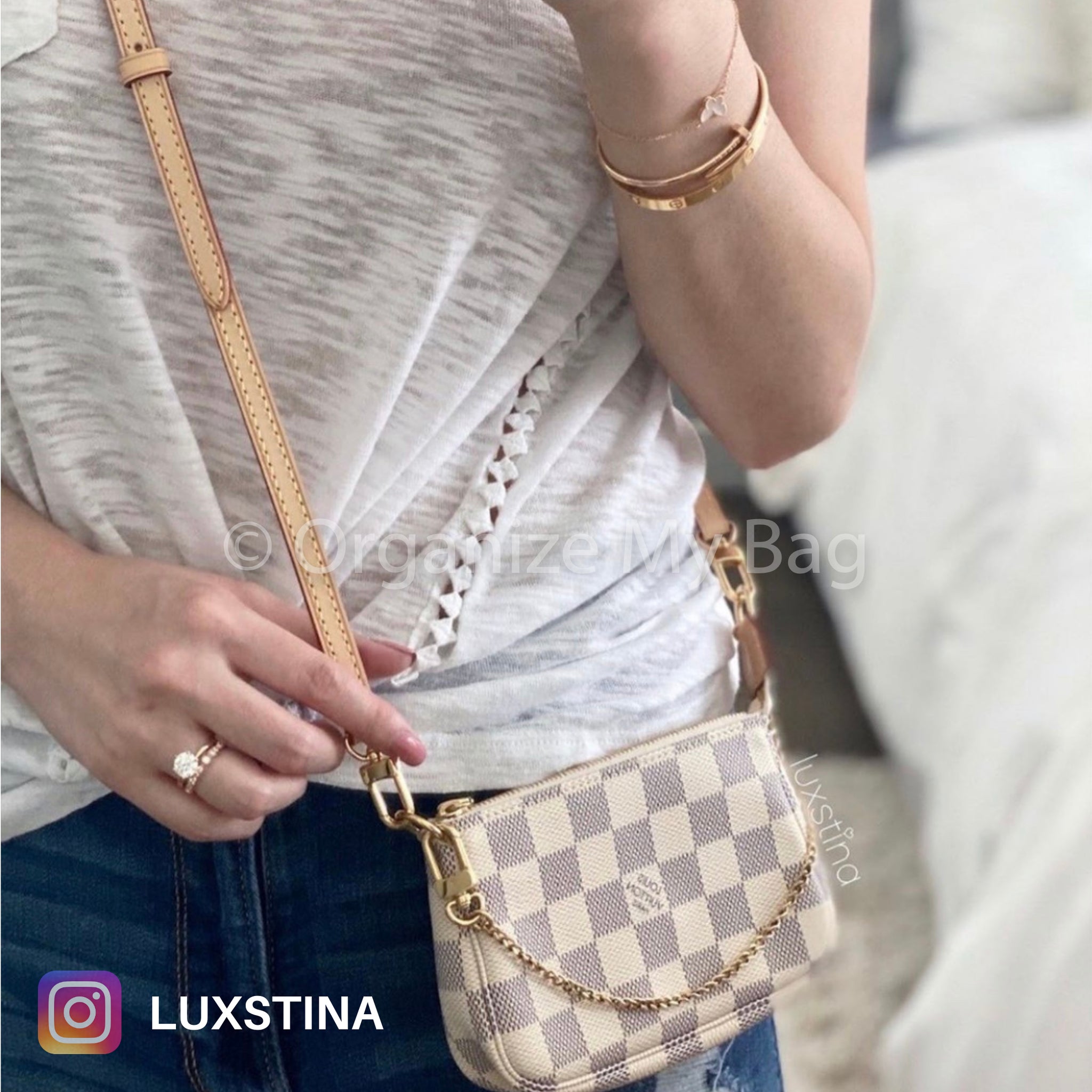 Louis vuitton vachetta crossbody strap Clearance