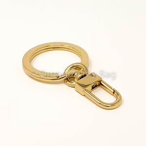 Luxury Keyring With Swiveling Clip Keychain Gold or Silver 