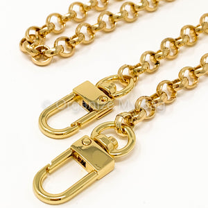 Classic Rolo Chain Strap for Bags/purses GOLD Luxury Chain 